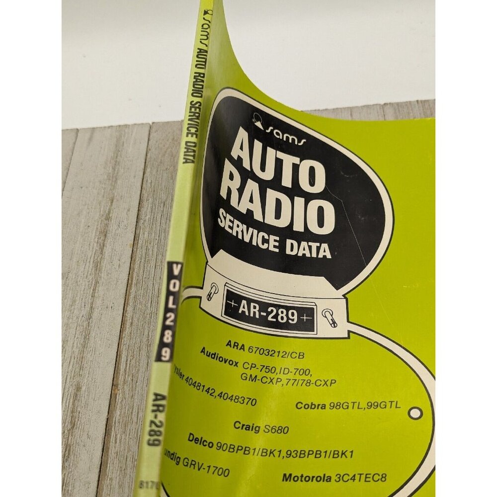 Original Sams Auto Radio Service Data Book AR-289 - Picture 3 of 3